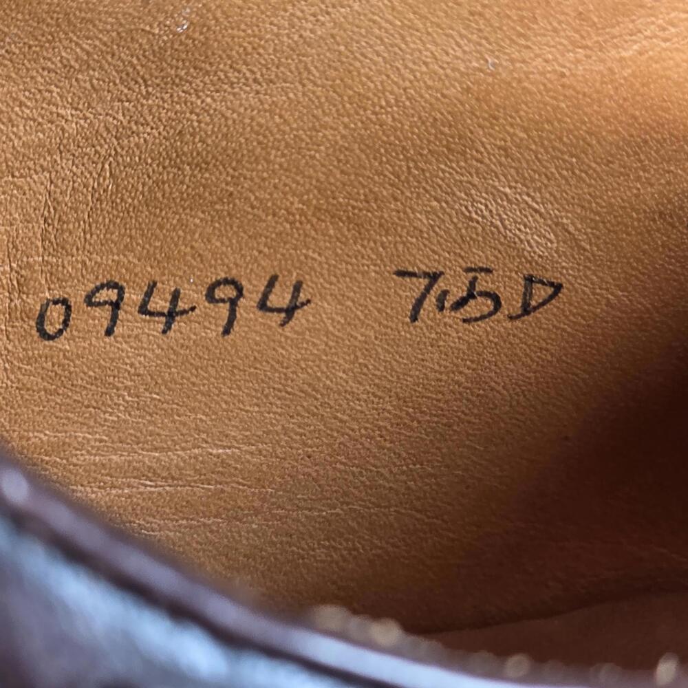 J Crew Ludlow Wing Tip Dress Shoes Brown Mens 7.5 D 09494 - Picture 3 of 12